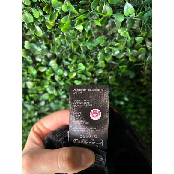 Free People Mona High Rise Flare Slit Jeans Sz 29 NWT Midnight Black CRVY - Picture 6 of 6